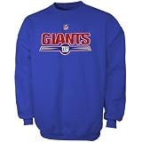 Reebok New York Giants Royal Blue Team Marks Crew Sweatshirt