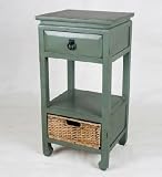 Review Privilege  / Privilege 24093 1 Basket 1 Drawer Stand - Vintage Green