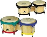 Meinl Nino Wood Bongos, Natural with Harlekin Hardware 6.5 Inch and 7.5 Inch - B0002F5BO8