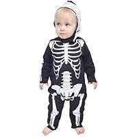 Infant Baby Skeleton Halloween Costume (Sz:12-18M)