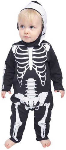 Infant Baby Skeleton Halloween Costume (Sz:12-18M)