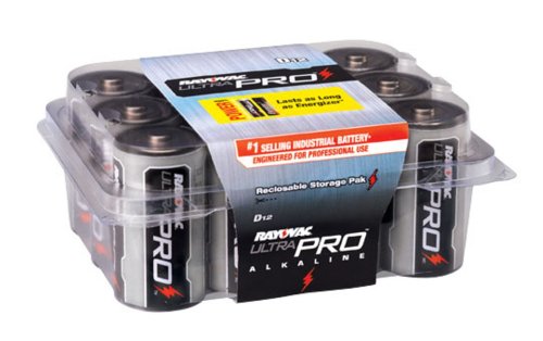 Rayovac ALD-12 UltraPRO Alkaline D Batteries, 12-Pack