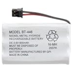 HIGH QUALITY GATOR CRUNCH - BP-446 BT-446 BT-1005 Cordless Phone Battery For Uniden & More - HIGHEST RATED 800MAH! - (BULK PACKAGING)