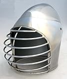 Medieval Wire Mask Bascinet Helmet: Warrior Costume