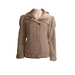 Womens Columbia Titanium Lightly Insulated Milano Ski Jacket Coat, Striped, Brown L or XL