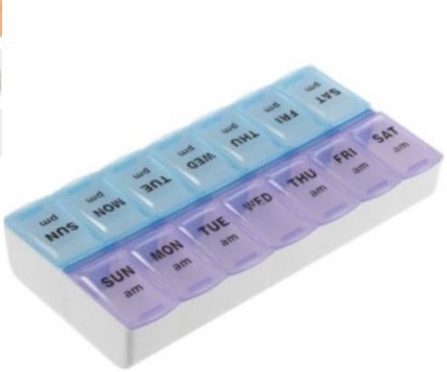 Twice-A-Day Weekly Pill Organzier Home and kitchen