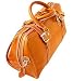 Floto Trastevere Duffle in Orange Leather - luggage, weekender