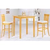 Maple Finish Bar Table W Shaker Leg by