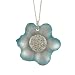 ALEXIS BITTAR LUCITE- Ice Blue Small Flower Pendant