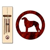Borzoi Wind Chimes X-SMALL Bronze