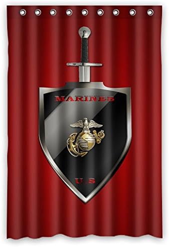 DONGMEN Fast &amp; Furious Custom USMC Fabric Waterproof Polyester Shower curtain for Bathroom 36" x 72"