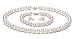 White 7-8mm AA Freshwater Pearl Set 16 inch Choker Length