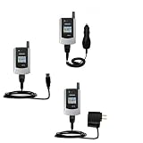 Deluxe Kit for the Samsung SCH-A790 includes a USB cable with Car and Wall Charger - Gomadic Brand w/ TipExchange Technology