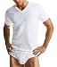 Calvin Klein Men's Flexible Fit Short-Sleeve V-Neck Tee, 2 Pack,  White, Medium