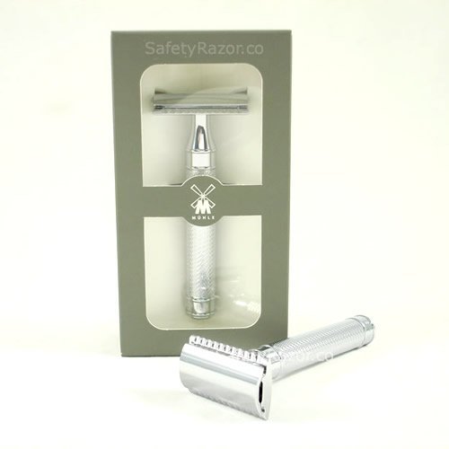 Muhle R89 Grande Chrome Handle Safety Razor Closed Comb