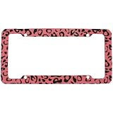 Buy License Plate Frame - Car Truck SUV - Leopard Light Pink Animal Print by Unknown