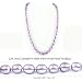 Single Strand 22 Inch 9-10mm purple Oval Shape Freshwater Cultured Pearl Necklace