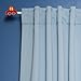 Best Home Fashion Basic Thermal Insulated Blackout Curtains - Back Tab/Rod Pocket - Sky Blue - 52