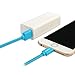 [Apple MFI Certified] Omars 3ft/ 0.9m Lightning 8pin to USB Power and SYNC Flat Cable Charger Cord for Apple iPhone 5 / 5s / 5c / 6 / 6 Plus, iPod touch 5, iPod nano 7, iPad Mini / mini 2/ mini 3, iPad 4 / iPad Air / iPad Air 2 (Blue 0.9m)
