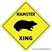 HAMSTER CROSSING - Sign - new caution xing cage gift