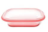 FoldTuk 6 Cup Rectangular Collapsible Bakeware and Storage Container, Red