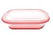 FoldTuk 6 Cup Rectangular Collapsible Bakeware and Storage Container, Red