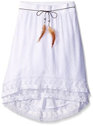 Amy Byer Girls' Big Girls' Hi Lo Tiered Hemline with Lace