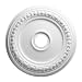 Focal Point 83424 24-Inch Shell and Bellflower Medallion 24 3/8-Inch by 24 3/8-Inch by 1 5/8-Inch, Primed White