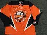 2011-2012 New York Islanders Team Signed Jersey Tavares Moulson Rare - Autographed NHL Jerseys