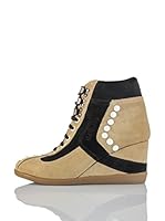 Galliano Zapatillas abotinadas (Negro / Beige)