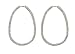 ABS by Allen Schwartz Crystal Paved Hoop Earrings
