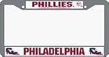 Philadelphia Phillies (Bell and Wordmark Logo) Chrome License Plate Frames - Set of 2 by Rico