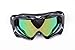 HiRudolph Black Adult Motocross Motorcycle ATV Dirt Bike Off-Road Goggles Eyewear