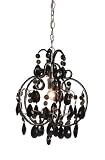 Square Nest Black and Silver Mini Chandelier