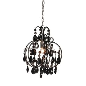 Square Nest Black and Silver Mini Chandelier by Square Nest