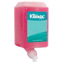 Kimberly-Clark Kleenex 91556 Floral Fragrance Gentle Lotion Skin Cleanser Cassette Skin Care System, 1000mL, Pink (Case of 6)