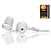 ACOUSTIBUDS - Premium Adapters for Earphones AND Bluetooth Headsets. A new solution for in-ear audio. MADE IN THE USA. Adapters only, earphones not included. White, Two Pair & Two Sizes.