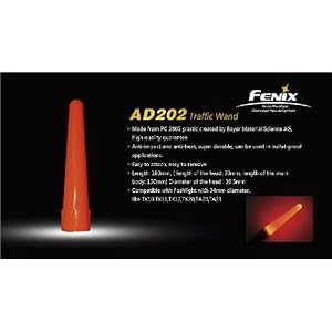 Fenix AD202 180mm Orange Traffic Wand for TK10, TK11, TK12, TK20, TA20 & TA21 Flashlights