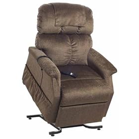 Electric Power Recline 3 Position Riser Lift Chaise Easy Motion Recliner Chair - PR-501JP Comforter Junior Petite 300lb Capacity by Golden Technologies
