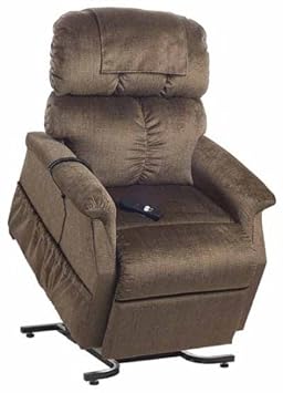 Electric Power Recline 3 Position Riser Lift Chaise Easy Motion Recliner Chair - PR-501JP Comforter Junior Petite 300lb Capacity by Golden Technologies Palomino Tan Fabric,Golden Technologies