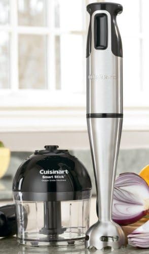 Brand New Cuisinart CSB-77 Stainless Steel Smart Stick Immersion Hand Blender Whisk+Choper
