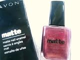 Avon Nail Enamel Matte Red Velvet