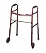 *SALE* Floor Model - Medline Folding Two-Button Red Walker