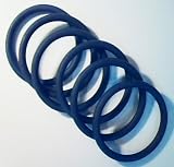 Set of 6 matte black bangle bracelets