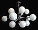 Sputnik Chrome 15-bulb Chandelier Atom Multi Light Fixture Pendant Art Deco Cool Mid-century Retro-modern Lighting Stylish Contemporary Atomic Style Unique Trendy Beautiful Glamorous Standard Base Lightbulb Euro-design European Frosted Glass 35 Starburst Glass Globe Ball Overhead Lamp Space Age Mod Minimalist Art Modernist Eames Era Adjustable