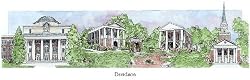 Davidson College - Collegiate Colors - 5" x 13" Framed Prints