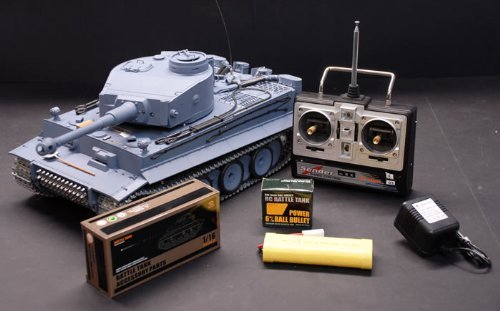 1/16 German Tiger Air Soft RC Battle Tank (Upgrade Version w/ Metal Gear & Tracks)