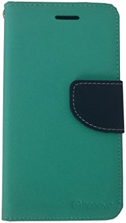 Honovi(Tm) 2 card slot leather Flip Cell Phone Cases for for Samsung G360 (Mint green)