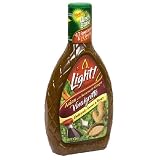 Wish Bone Salad Dressing, Light Asian with Sesame & Ginger Vinaigrette, 16-Ounce Bottles (Pack of 6)