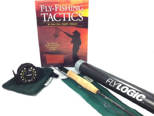 Fly Logic 4 Weight Fishing Rod Reel Line Combo Kit Complete Outfit with Instruction Guide